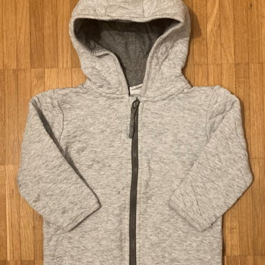 Hooded Cardigan with Ears, Size 80