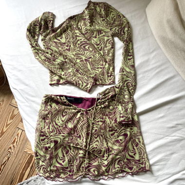 Matching skirt and top 