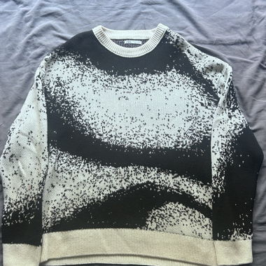 Maglione in maglia Zara bianco e nero