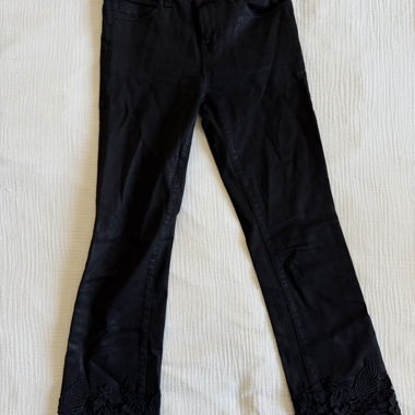 Schwarze Hosen/Jeans aus Spitze