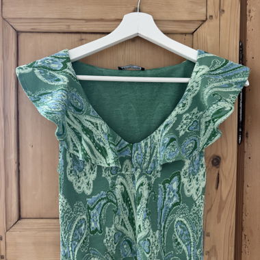Zara Paisley-Muster-Top