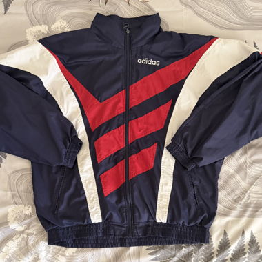 Adidas Vintage Trainingsjacke navy rot D7