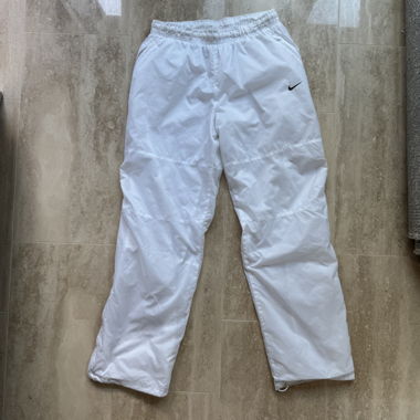 Vintage Nike track pants in white