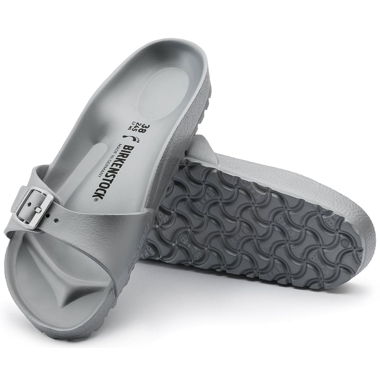 Birkenstock Madrid Pantolette flach metalic silver