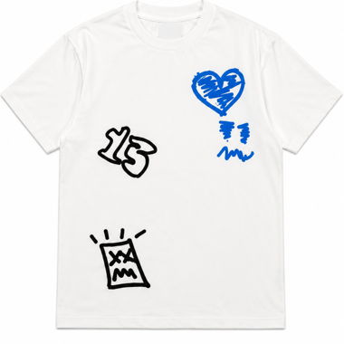 Weisses Bedrucktes T-Shirt