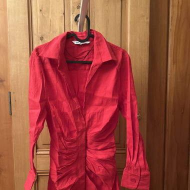 Robe rouge en lin 