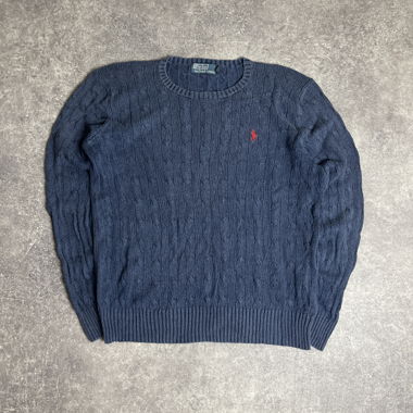 Maglione vintage a trecce Ralph Lauren