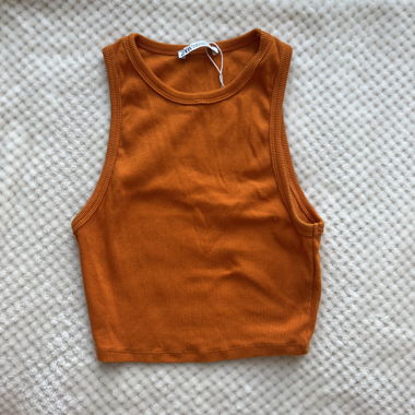 Débardeur Zara orange 