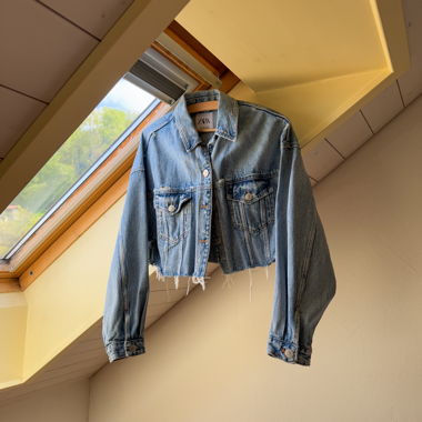 Zara Cropped-Jeansjacke