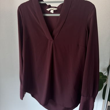 Burgundy H&M Blouse
