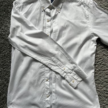 GAGLIARDI BAUMWOLL HEMD - WEISS - GRÖSSE M