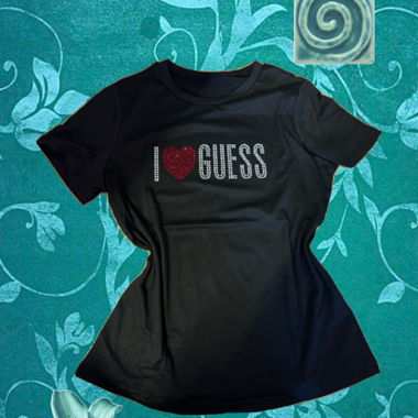 Schwarzes Guess T-Shirt