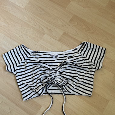 Crop Top gestreifft