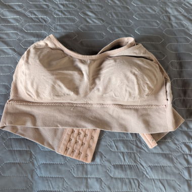 Nude Bustier mit Verschluss