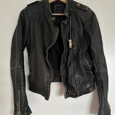 Zara Basic Leather Jacket