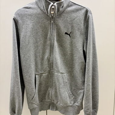 Felpa Puma grigia con zip S