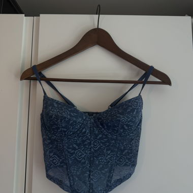 Haut corset bleu de Subdued