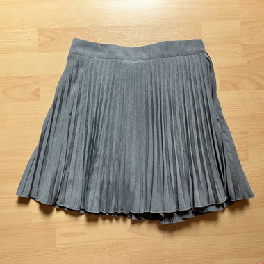Grey Pleated Skirt