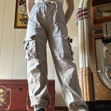 NEWYORKER Cargo Pants grey-white