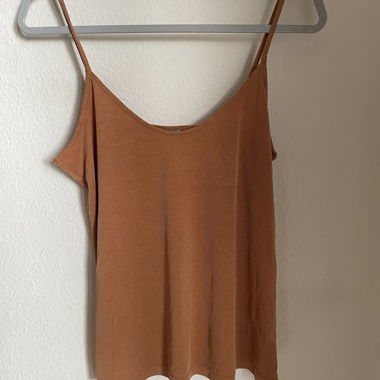 Top a Costine arancione scuro