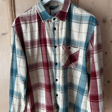 Plaid Karl Kani Flannel Shirt Jacket L