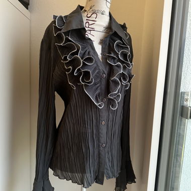 Unique Blouse with silver lining 