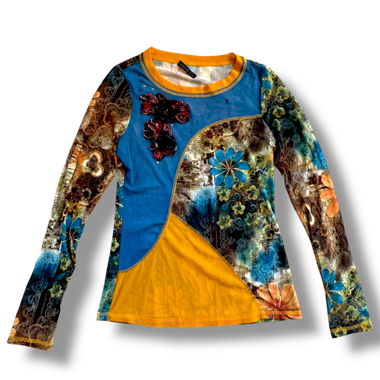 Exquiss vintage floral manches longues années 90