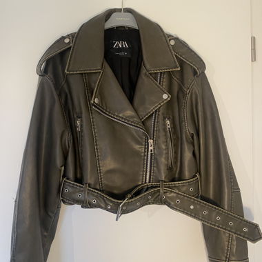 Giacca in pelle oversize Zara