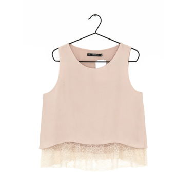 Blouse Zara avec dentelle