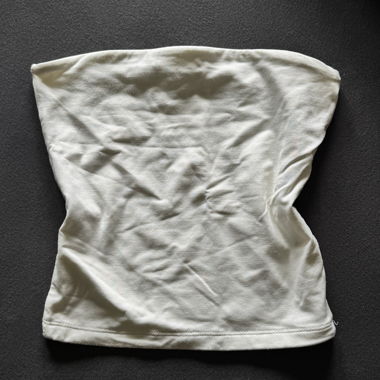 White Bandeau Top