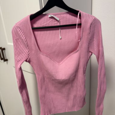 Zara top rosa a coste