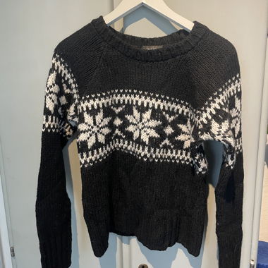 Hallhuber Knit Sweater Norwegian Pattern