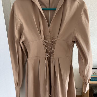 Beige Korsettkleid