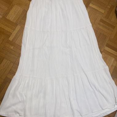 Jupe blanche longue