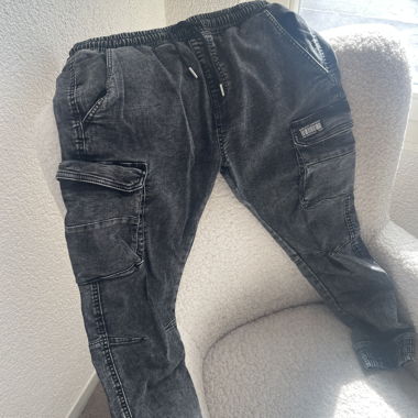 Cargo Jeans dunkelgrau „FSBN“
