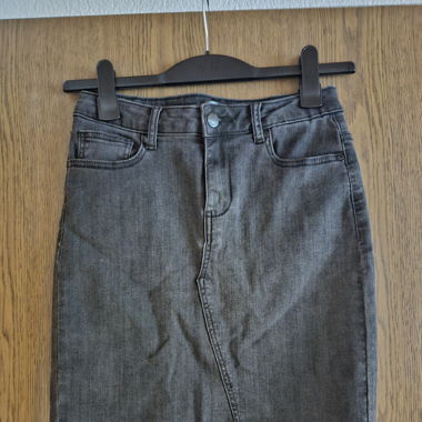 Schwarzer Jeans Rock