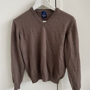 Rossini brown V-neck sweater M