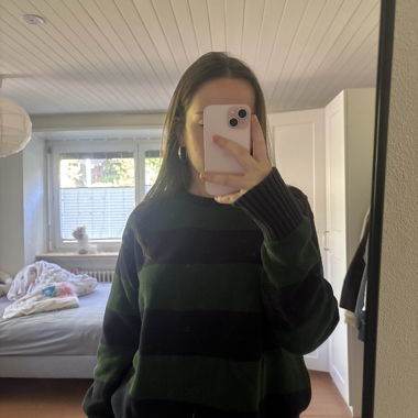 Maglione in maglia a righe