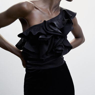 Blusa Mango con volant taglia M