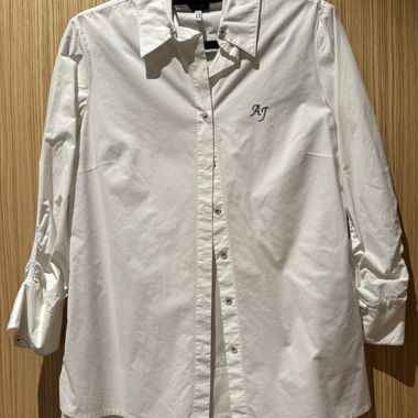 Armani Jeans weiße Bluse zum Knöpfen