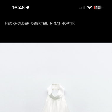 Zara Halterneck Satin Rückenfreies Top