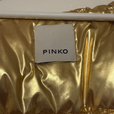 Piumino metallizzato oro