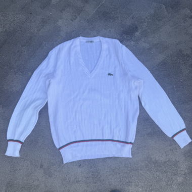 Lacoste V-Neck Sweater knit vintage