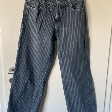 Gestreifte Jeans aus Denim