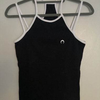 MARINE SERRE Cotton Tank Top