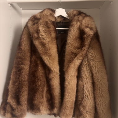 Brown Faux Fur Jacket