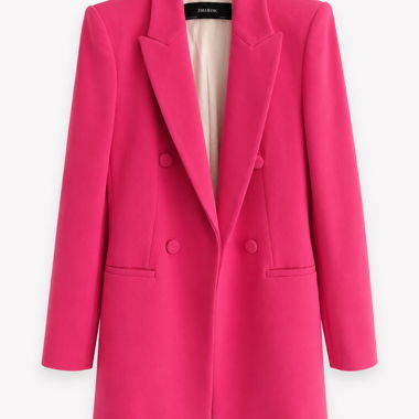 Blazer long rose fuchsia Zara Basic M