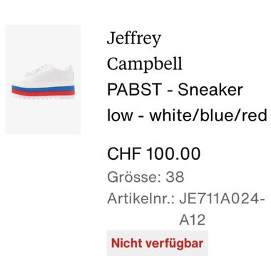JEFFREY CAMPBELL PABST PLATFORM SNEAKERS
