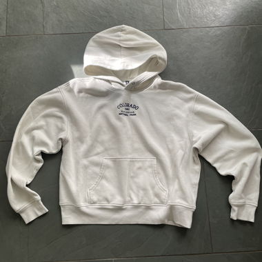 Felpa con cappuccio H&M Divided Colorado Bianco Taglia M