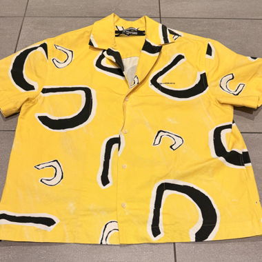 Chemise jaune à manches courtes Jacquemus